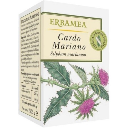 Erbamea Cardo Mariano Integratore Alimentare 50 capsule