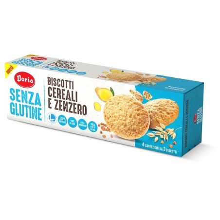 Alpipan Doria Biscotti Cereali-zenzero senza glutine 4x37,5 G