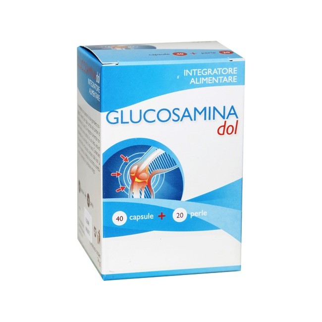 Aqua Viva Glucosamina Dol integratore 40 Capsule + 20 Perle