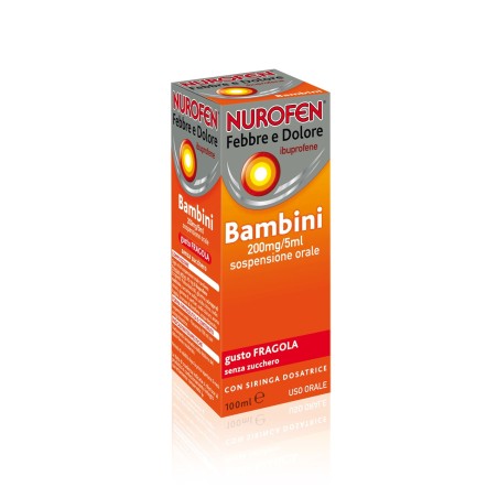 Nurofen Febbre Dolore* Bambini 200mg/5ml Fragola