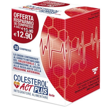 Colesterol act plus forte integratore 30 compresse