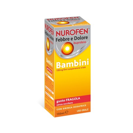 Nurofen Febbre Dolore* Bambini100mg/5ml Fragola