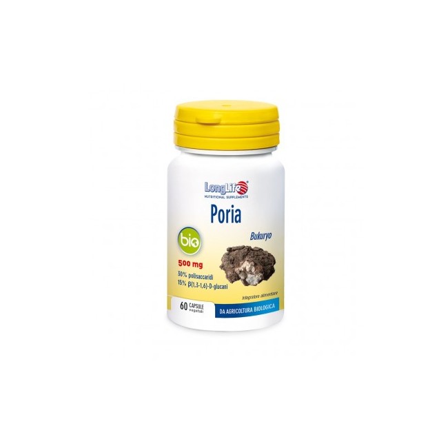 Longlife poria bio 60 capsule integratore alimentare