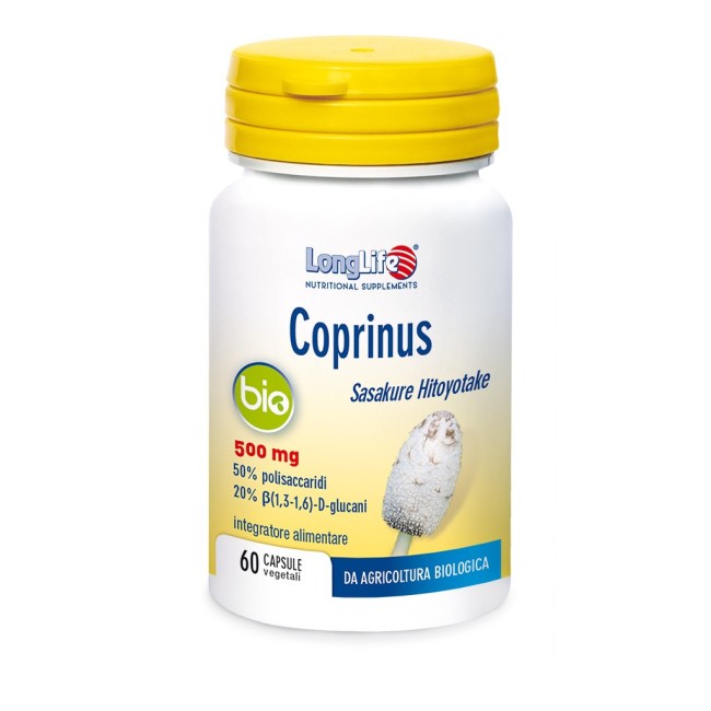 Longlife coprinus bio 60 capsule integratore alimentare