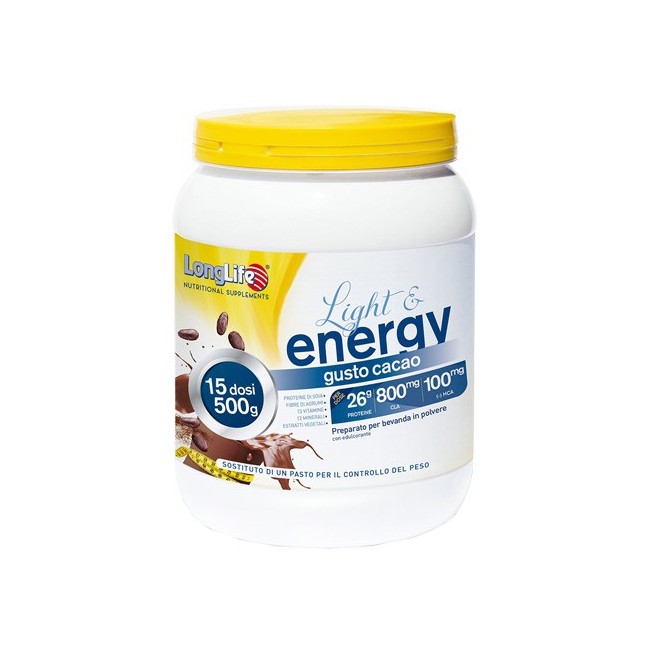 Phoenix Longlife Light & Energy Cacao Integratore Polvere 500 G