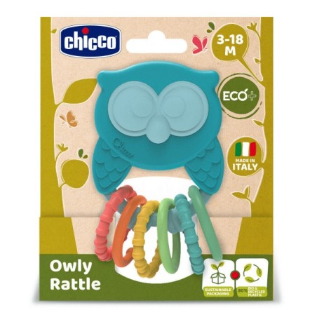 Chicco gioco owly rattle 1 pezzo dai 6 ai 36 mesi