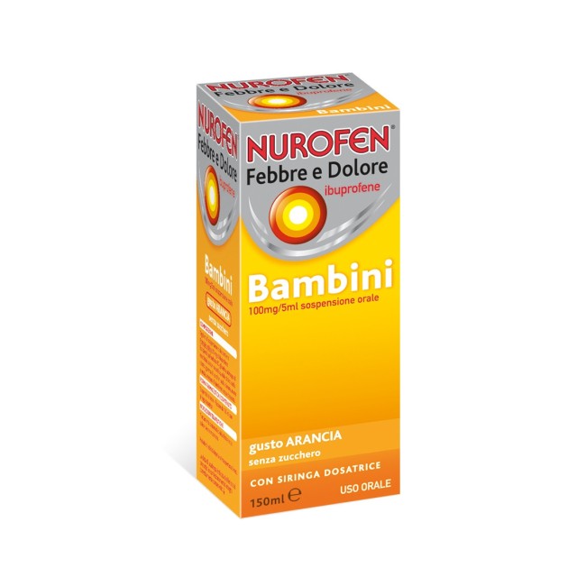 Nurofen Febbre Dolore*bambini100mg/5ml Arancia