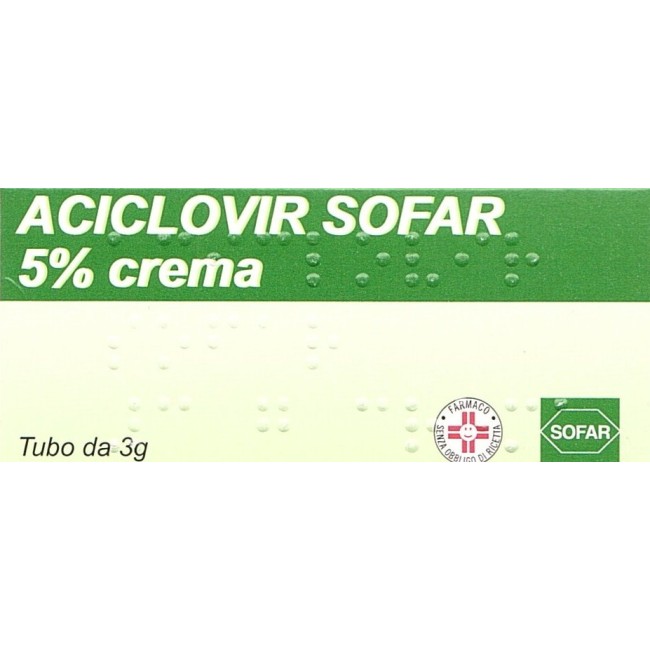 Aciclovir Sofar*crema 5% 3g