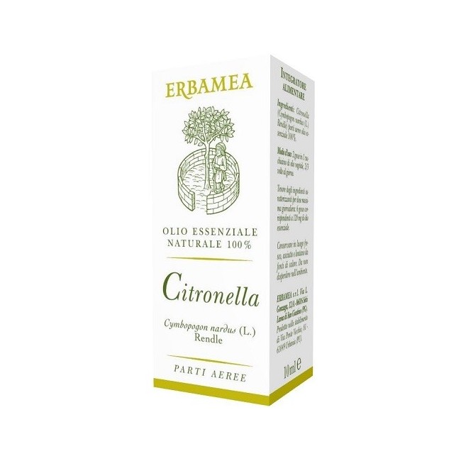 Erbamea Citronella olio essenziale gocce 10 Ml