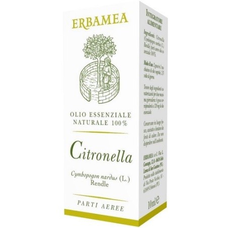 Erbamea Citronella olio essenziale gocce 10 Ml