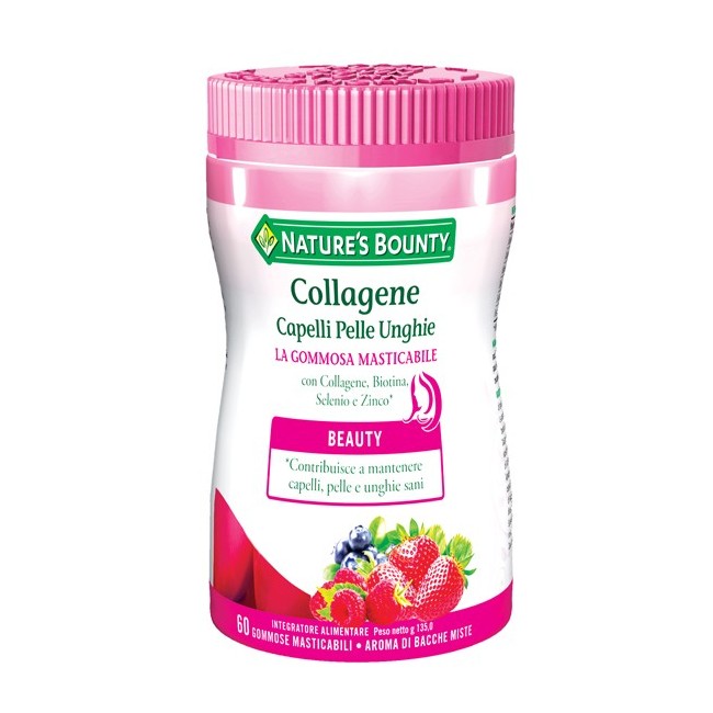 Nature's Bounty Collagene Capelli Pelle Unghie 60 Gommose