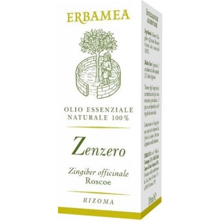 Erbamea Zenzero olio essenziale gocce 10 Ml