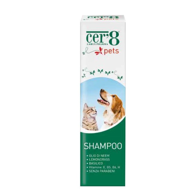 Larus Pharma Cer'8 Pets Shampoo con olii essenziali 200 Ml