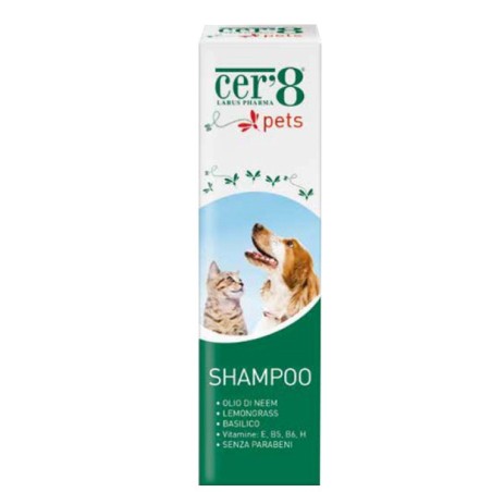 Larus Pharma Cer'8 Pets Shampoo con olii essenziali 200 Ml