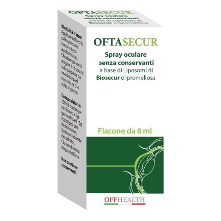 Offhealth Oftasecur Spray Oculare protettivo e lenitivo 8 Ml