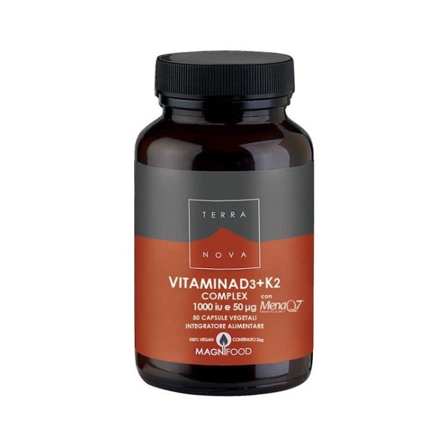 Forlive Terranova Vitamina D3+K2 Integratore 50 capsule