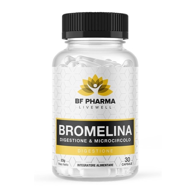 BF Pharma Bromelina Integratore 30 capsule