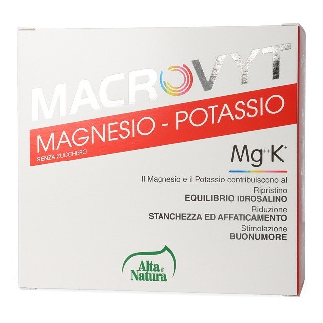 Alta Natura Macrovyt Magnesio Potassio 18 bustine