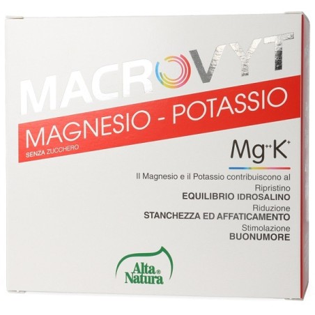 Alta Natura Macrovyt Magnesio Potassio 18 bustine