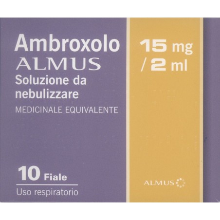 Ambroxolo Almus Soluzione Da Nebulizzare 10f 15mg 2ml