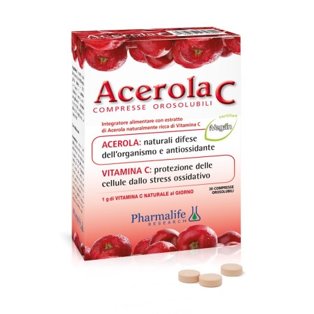 Pharmalife Acerola C Integratore 30 compresse orosolubili