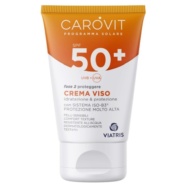 Carovit programma solare crema viso spf50+ 50 ml