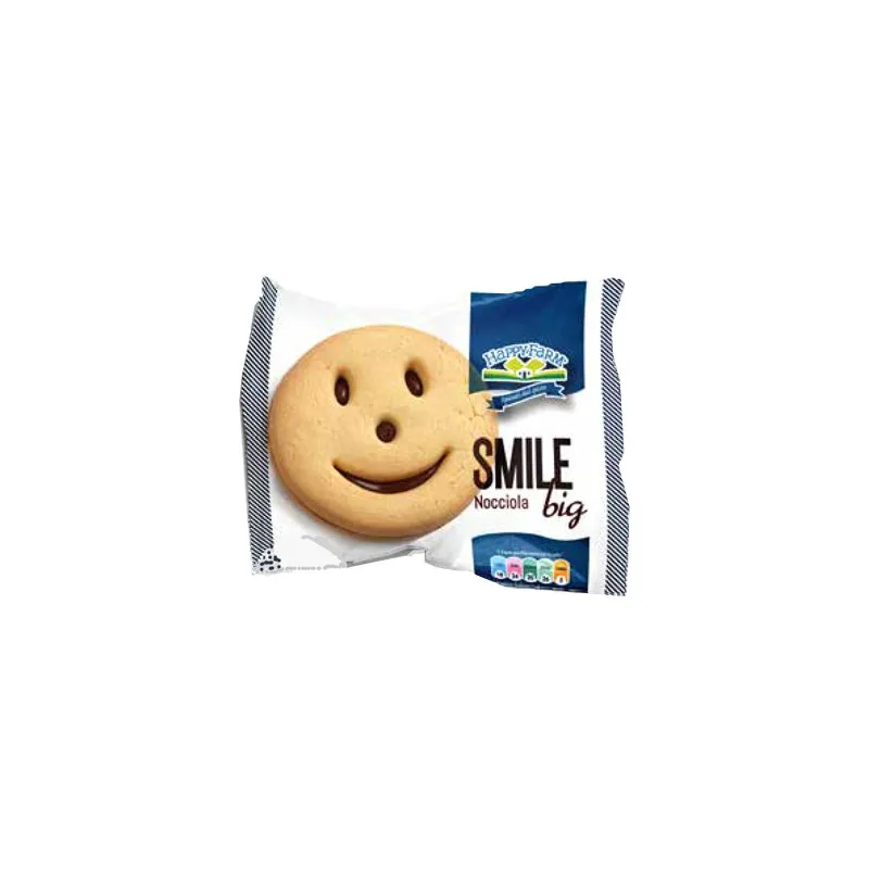 HAPPY FARM - Smile Big Alla Nocciola - Biscotti monoporzione 75 g