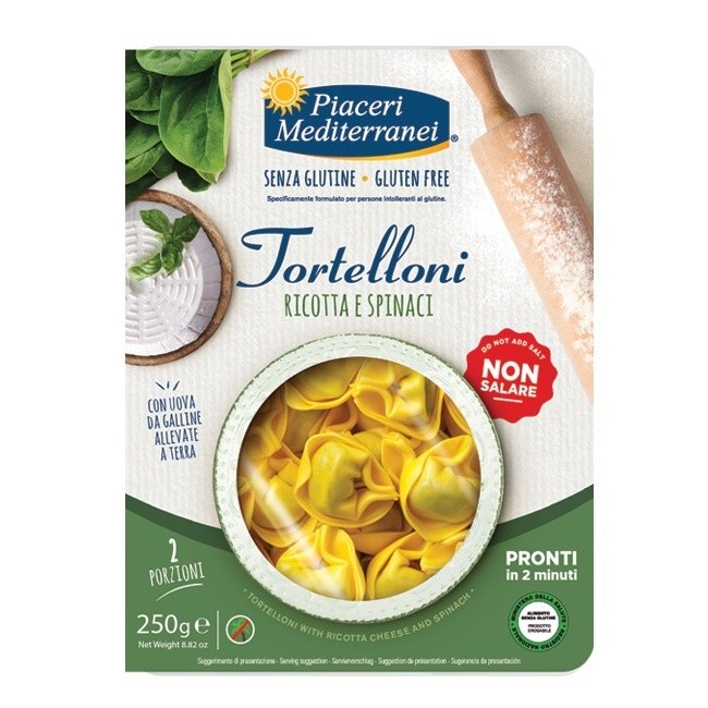 Piaceri Mediterranei Tortelloni Ricotta Spinaci 250g