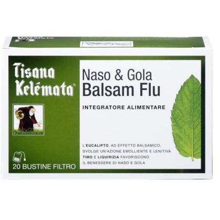 Kelemata Tisana Naso E Gola Balsam Flu Integratore 20 Bustine