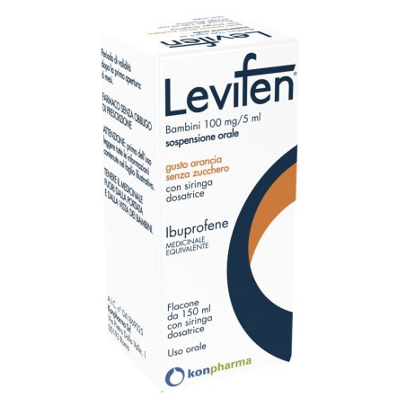 Levifen* 150ml 100mg/5ml Arancia