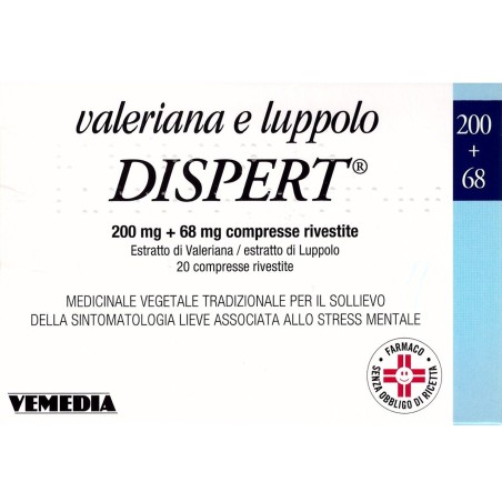 Valeriana Luppolo Dispert* 20 Compresse