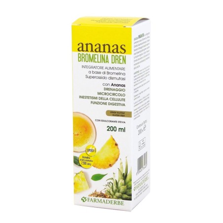 Farmaderbe Ananas Bromelina Dren soluzione 200 Ml