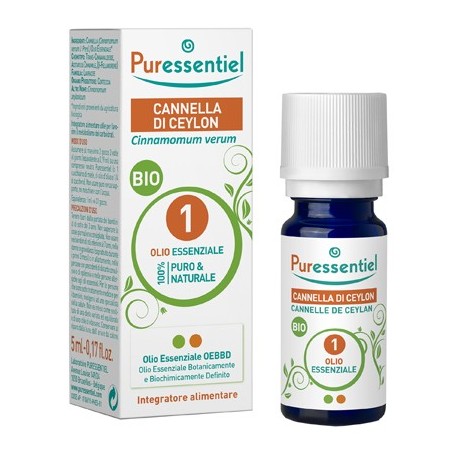 Puressentiel Cannella Ceylon Olio Essenziale Bio 5 Ml