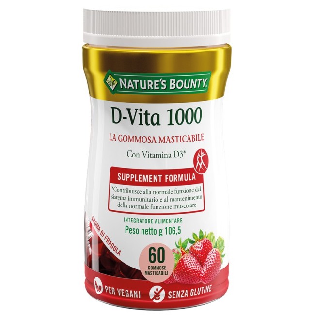 Nature's Bounty D Vita 1000 60 Gommose Masticabili