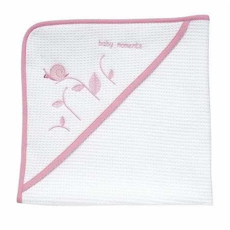 Chicco Accappatoio Quadrato Lumaca 0m+ colore rosa