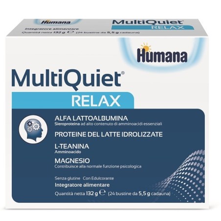 Humana Multiquiet Relax 24 Bustine integratore per bambini