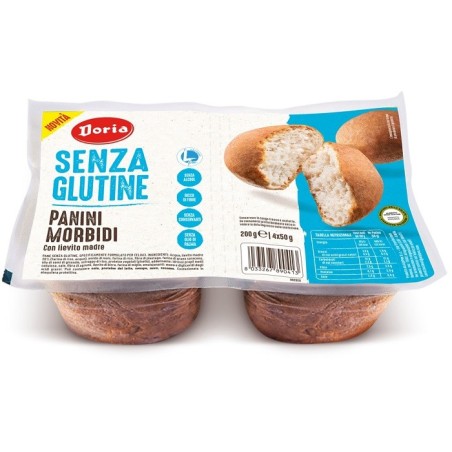 Alpipan Doria Panini Morbidi senza glutine 4x50 G