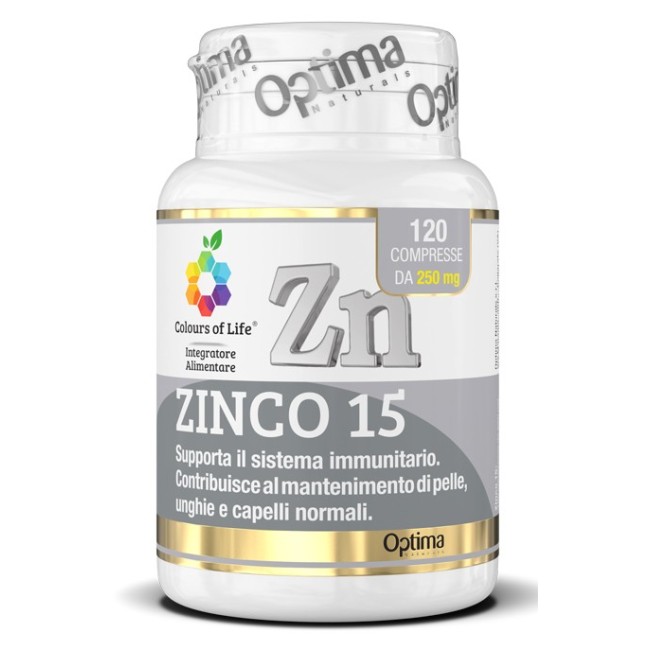 Optima Naturals Colours Of Life Zinco 15 120 Compresse