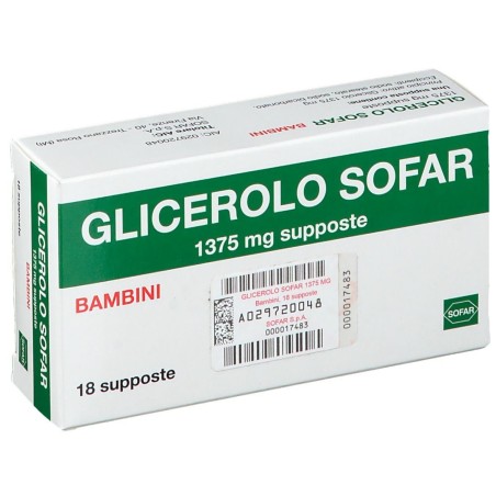 Glicerolo Bambini 18 Supposte 1375mg