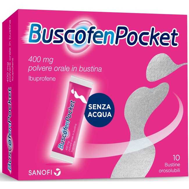 Sanofi Buscofenpocket 10 bustine con ibuprofene 400mg