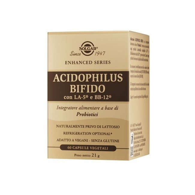 Solgar Acidophilus Bifido 60 Capsule 6 Pezzi