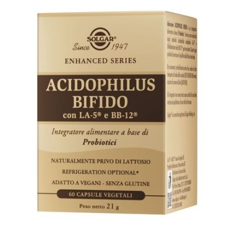 Solgar Acidophilus Bifido 60 Capsule 6 Pezzi