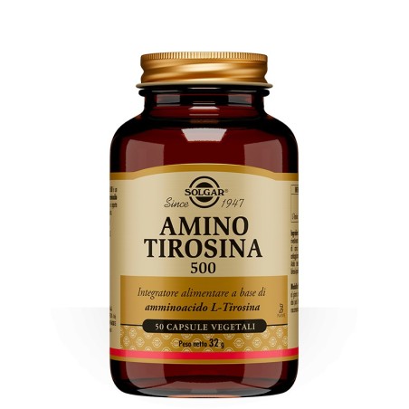 Solgar Amino Tirosina 500 50 Capsule Vegetali