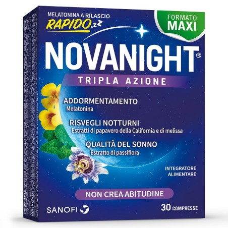 Sanofi Novanight integratore 30 compresse rilascio rapido