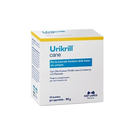 Urikrill cane gel 30 bustine per le vie urinarie del cane