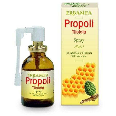 Erbamea Propoli Titolata Spray Cavo Orale 30 Ml