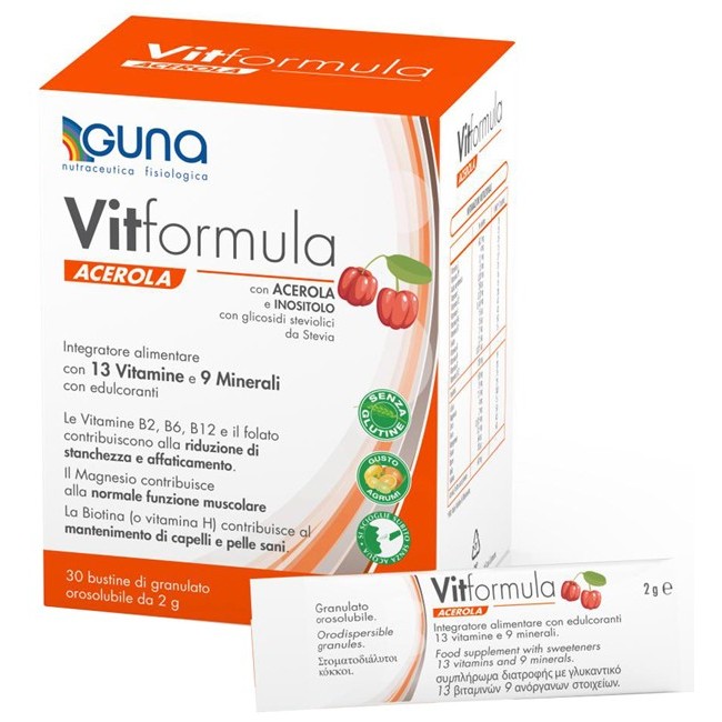 Guna Vitformula Acerola integratore 30 Stick 2 G