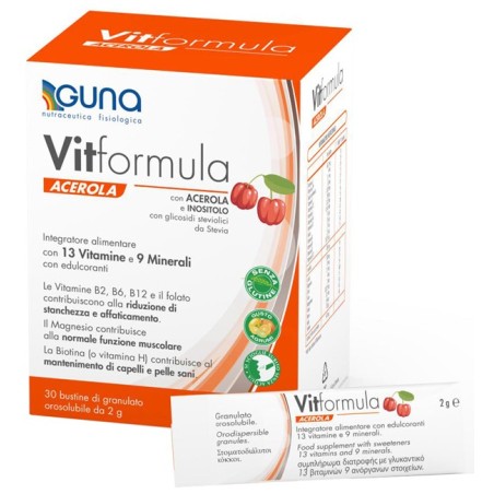 Guna Vitformula Acerola integratore 30 Stick 2 G