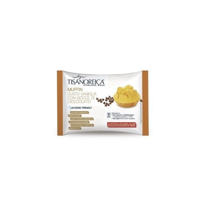 Tisanoreica Muffin Vaniglia Gocce Cioccolato 40 gr