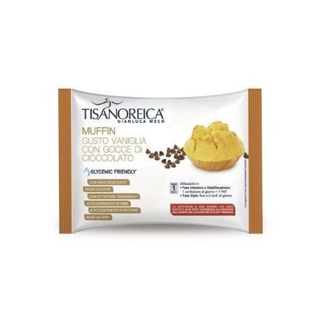 Tisanoreica Muffin Vaniglia Gocce Cioccolato 40 gr